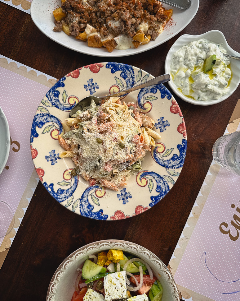 food in syros in winter