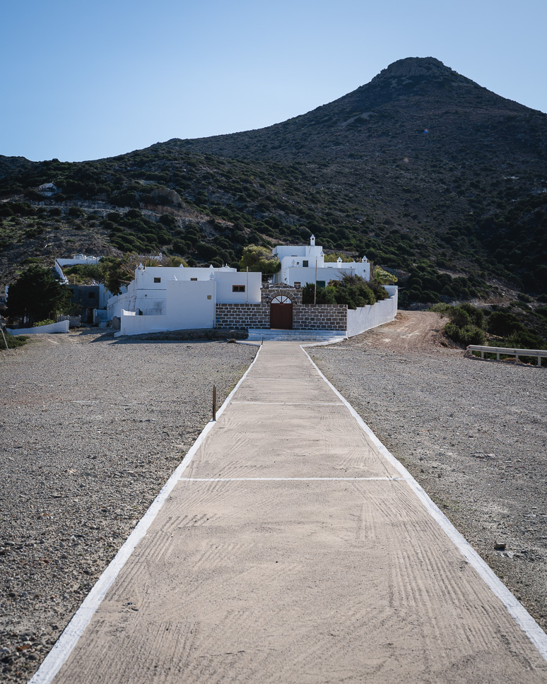 Parking Monastery Hike to Kleftiko Beach Milos