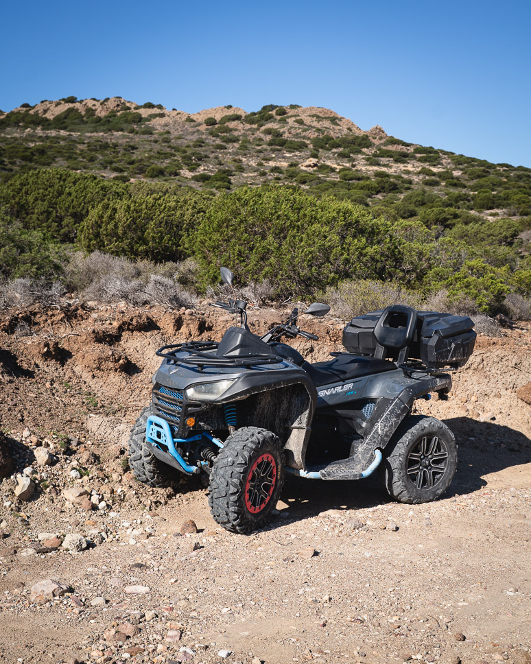 renting a quad in Milos in Greece