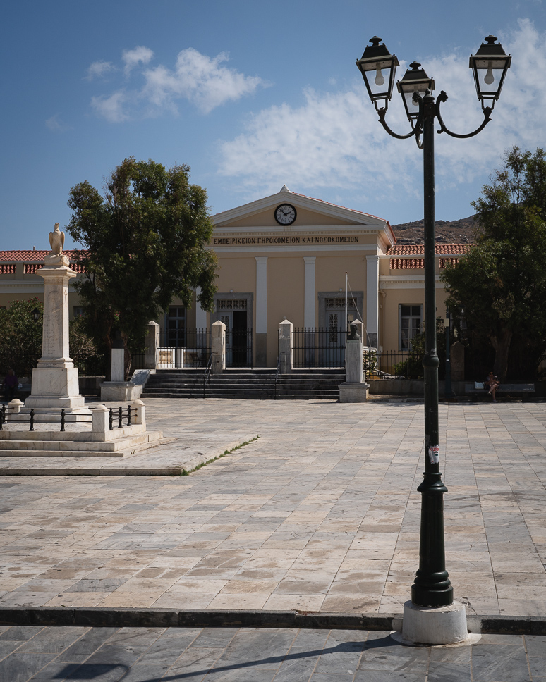Square City Hall Chora Andros