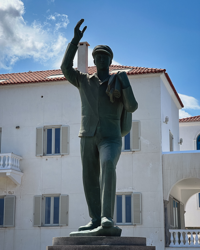 Statue of the Unknown Sailor in Chora Andros
