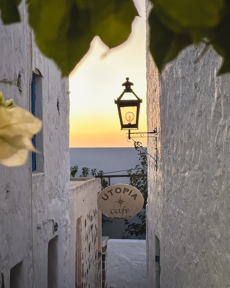 sunset view at plaka milos