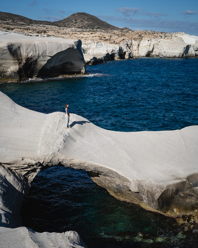 Sarakiniko Beach in Milos