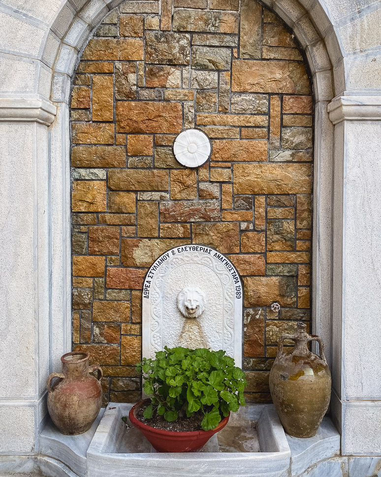 Fountain at Agios Athanasios Church in Syros