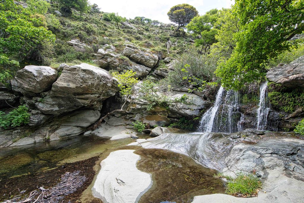 Pythara Waterfall Hike Apoikia Village Andros