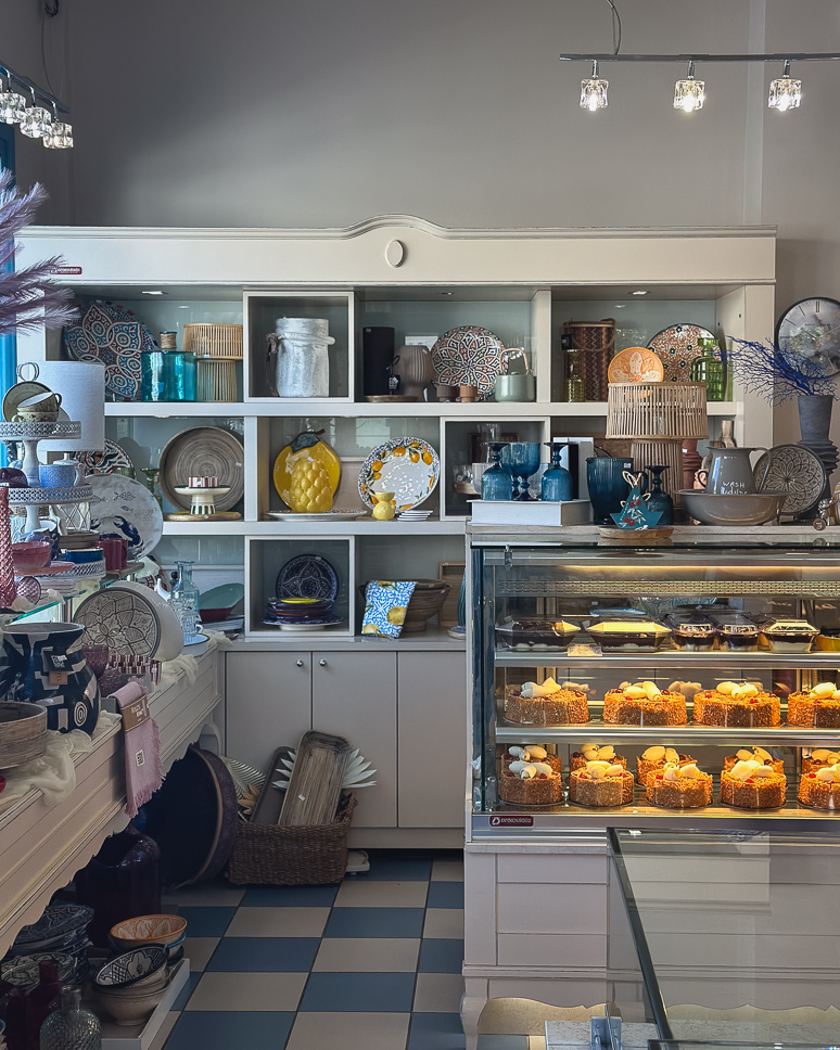 Locall sweets in Zairis Patisserie in Andros