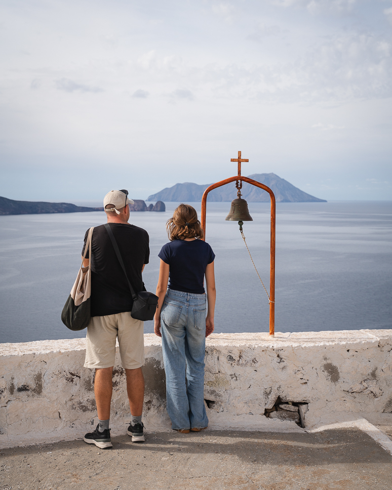 This is the view from the Agios Nikolaos church in Milos